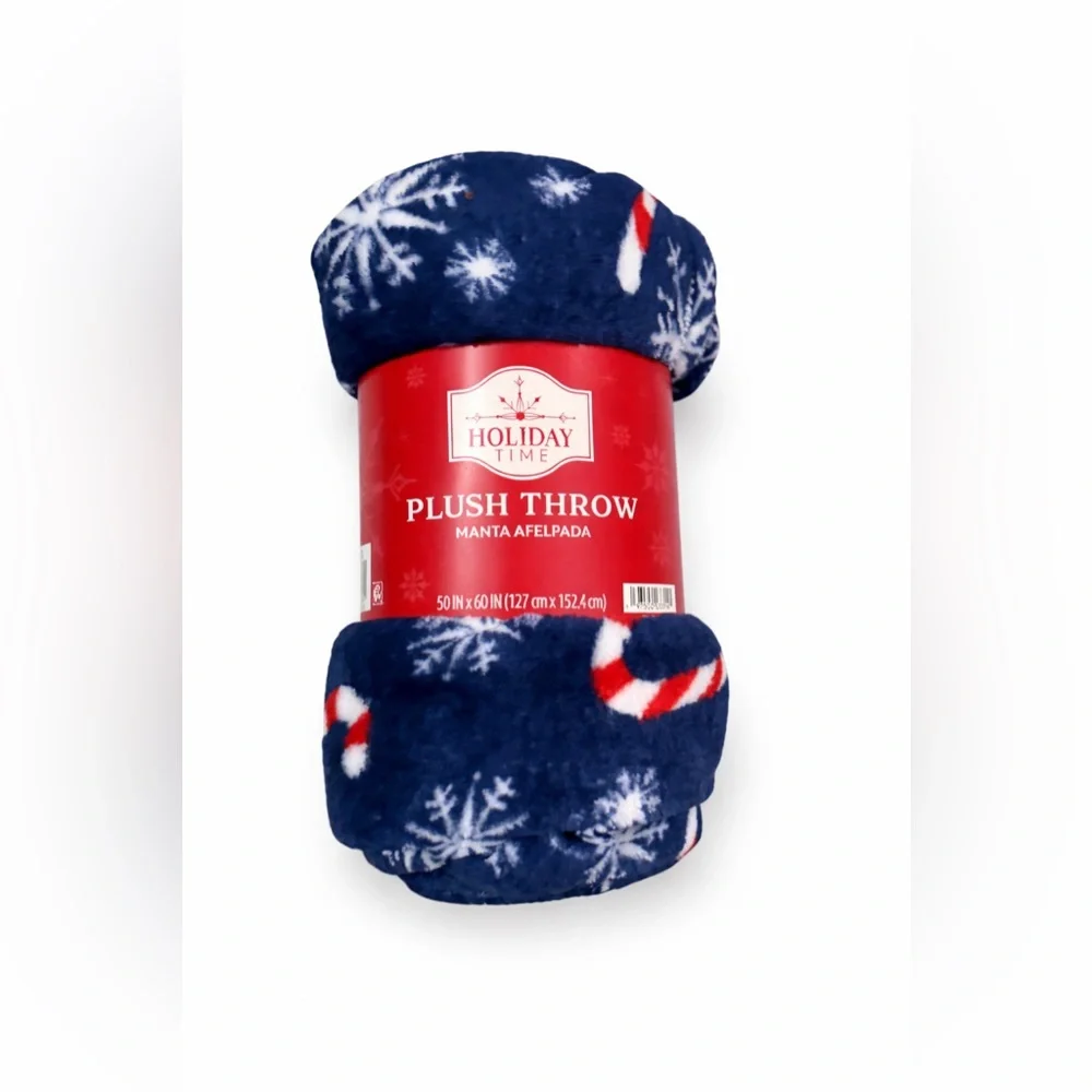 Holiday Time NWT Plush Throw Blanket